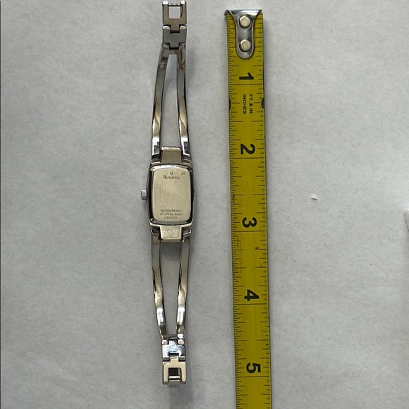 Bulova Silver and Black Women's Watch, needs battery - Picture 5 of 8